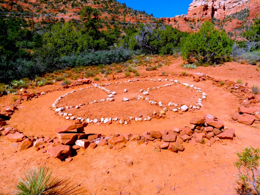 Native Healing Circle in Sedona, AZ. Finger walk on your screen to feel better.