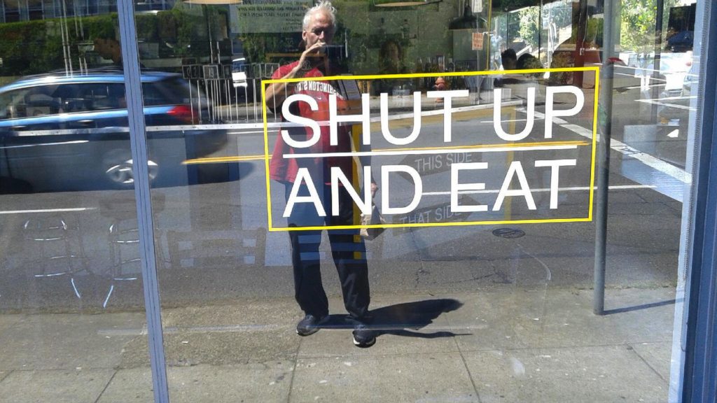 SHUT UP AND EAT